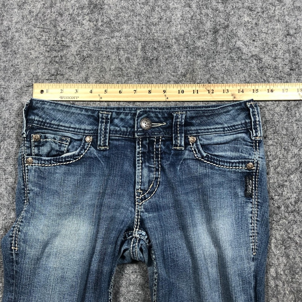 Silver Jeans Co Suki Surplus Bootcut Jeans Womens 27x32 Medium Wash Stretch - Picture 9 of 16